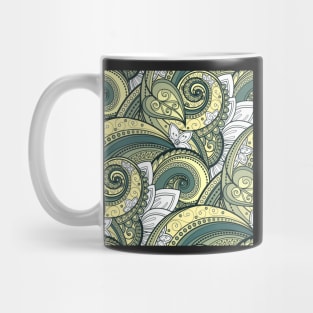 Paisley Print with Vintage Floral Motifs Mug